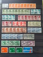 Lot Briefmarken von 1949 bis 1955 gestempelt, mit Doubletten