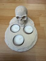 Teelicht mit Totenschädel