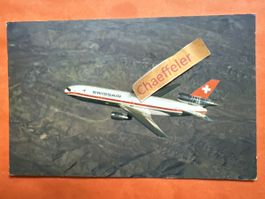 Swissair DC-10-30 Postkarte, Sammlerkarte Flugzeug ✈️🇨🇭