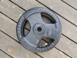2 Hantelscheiben je 10 kg 30/31mm gummiert Gorilla Sports