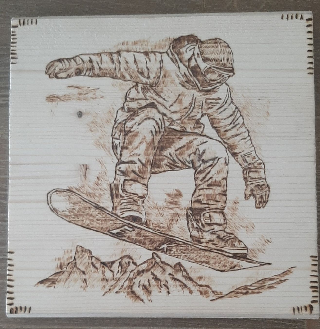 Holzartikel: Snowboarder – Neu (gemäss Beschreibung) aus Seewen SZ von EK-CH-65