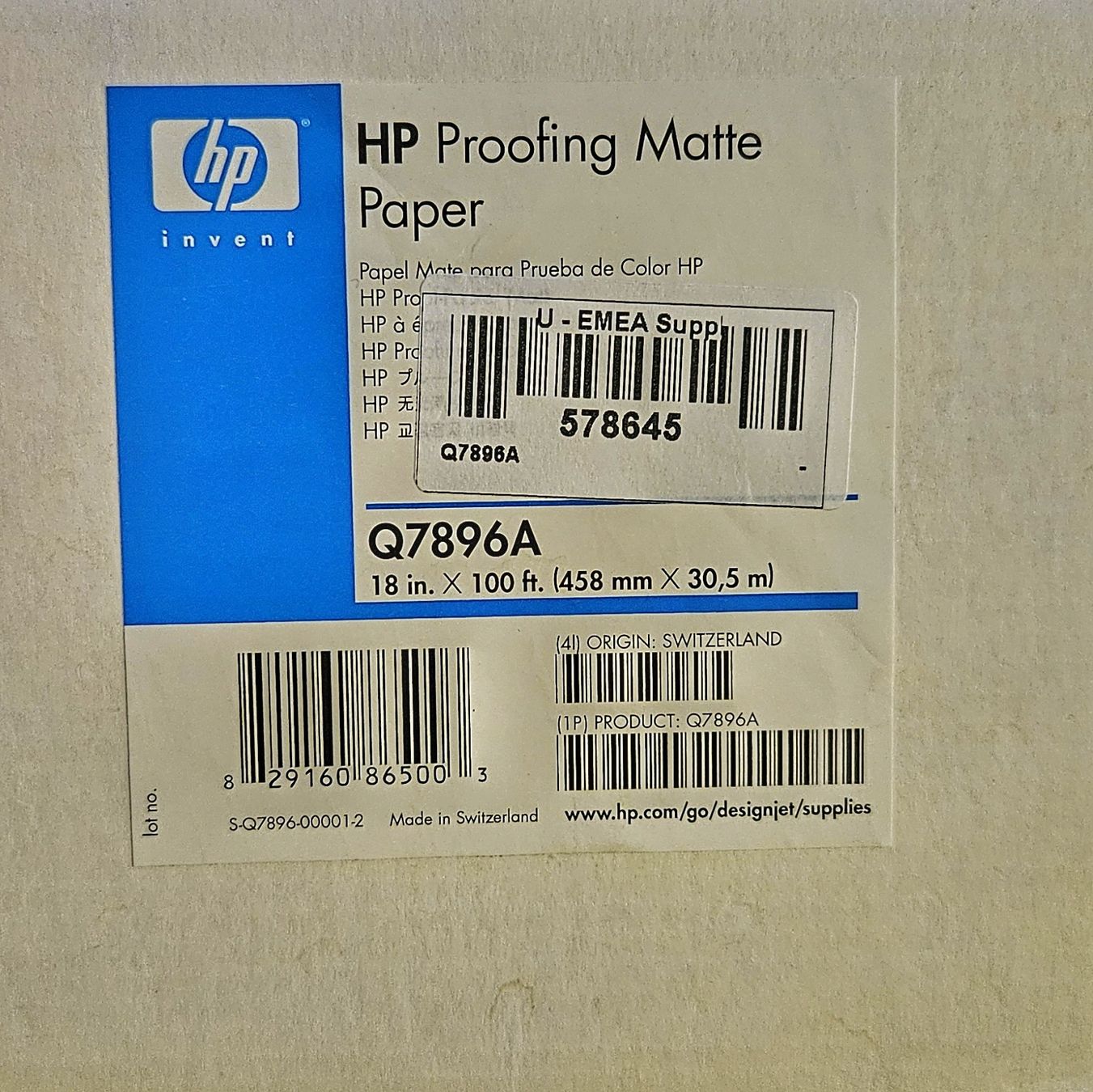 Carta: Plotterpapierrolle (45,8cm x 30,5m) – Nuovo e nell'imballaggio originale da Köniz venduto da Crispx 1