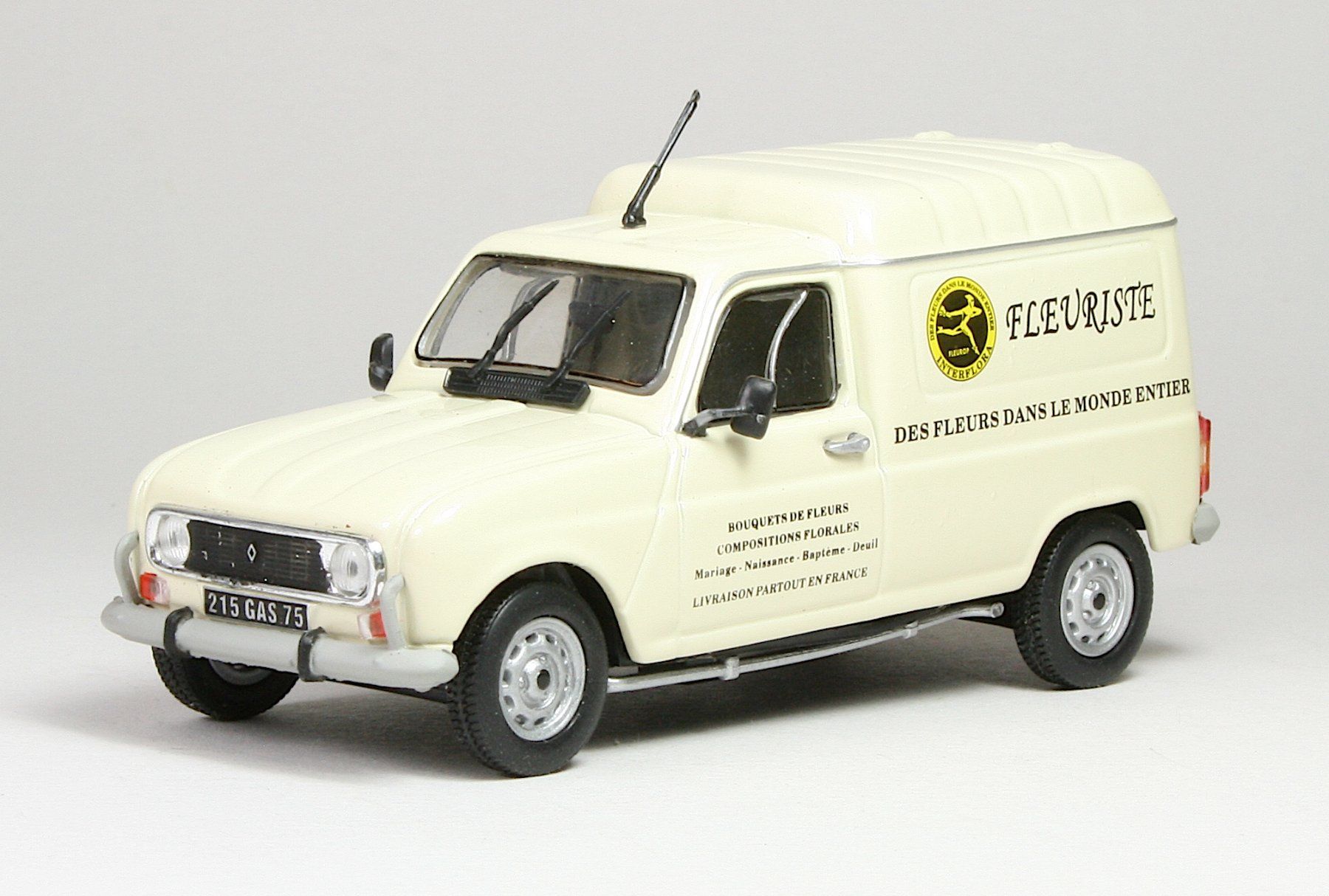 Renault Modellini d'auto: Altaya, Renault 4 F6 Interflora 1986 – Nuovo (secondo la descrizione) da Elsau venduto da Peekay8 5