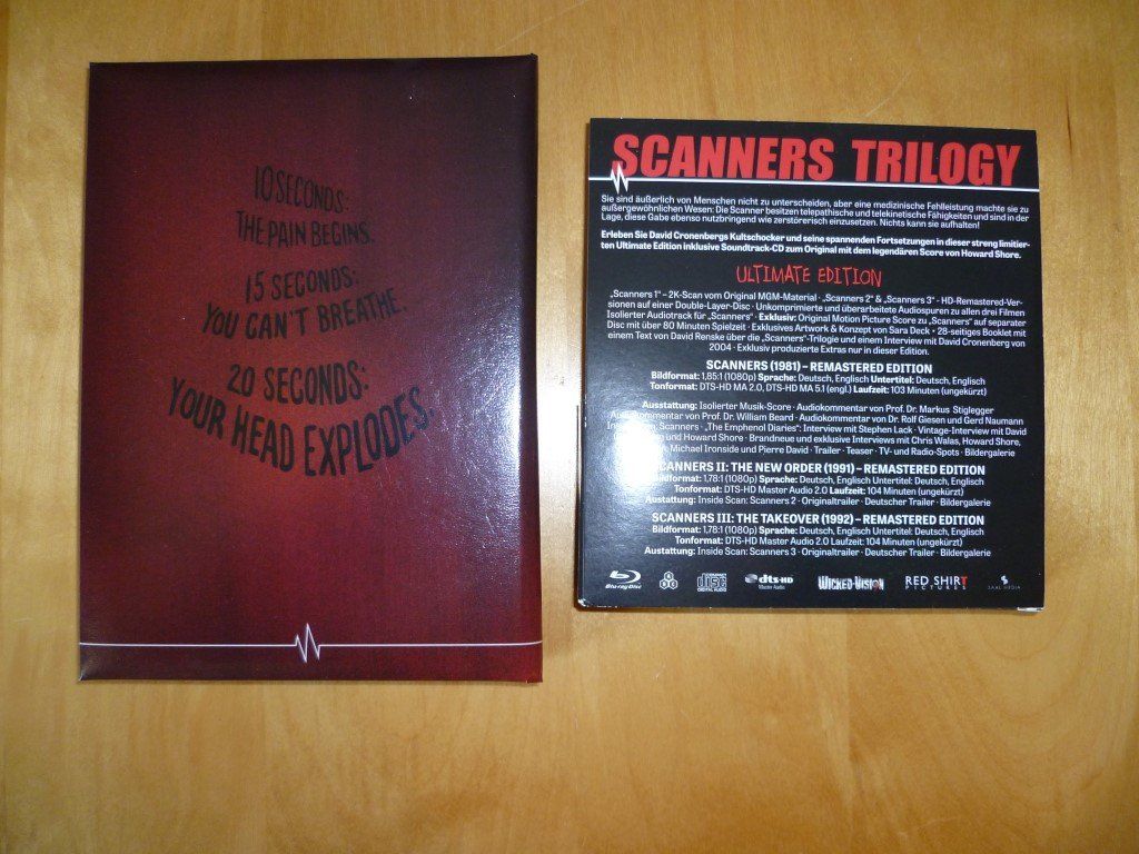 Alle DVDs: Scanners - Trilogy Ultimate Edition - Mediabook [Blu-ray] – Gebraucht aus Zürich von Gretchen 3