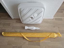 Gelber Sonnenschirm (für Badi geeignet)