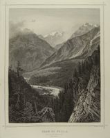 PIAN DI FOLLA, BLICK AUF CASACCIA, STAHLSTICH ROHBOCK 1870