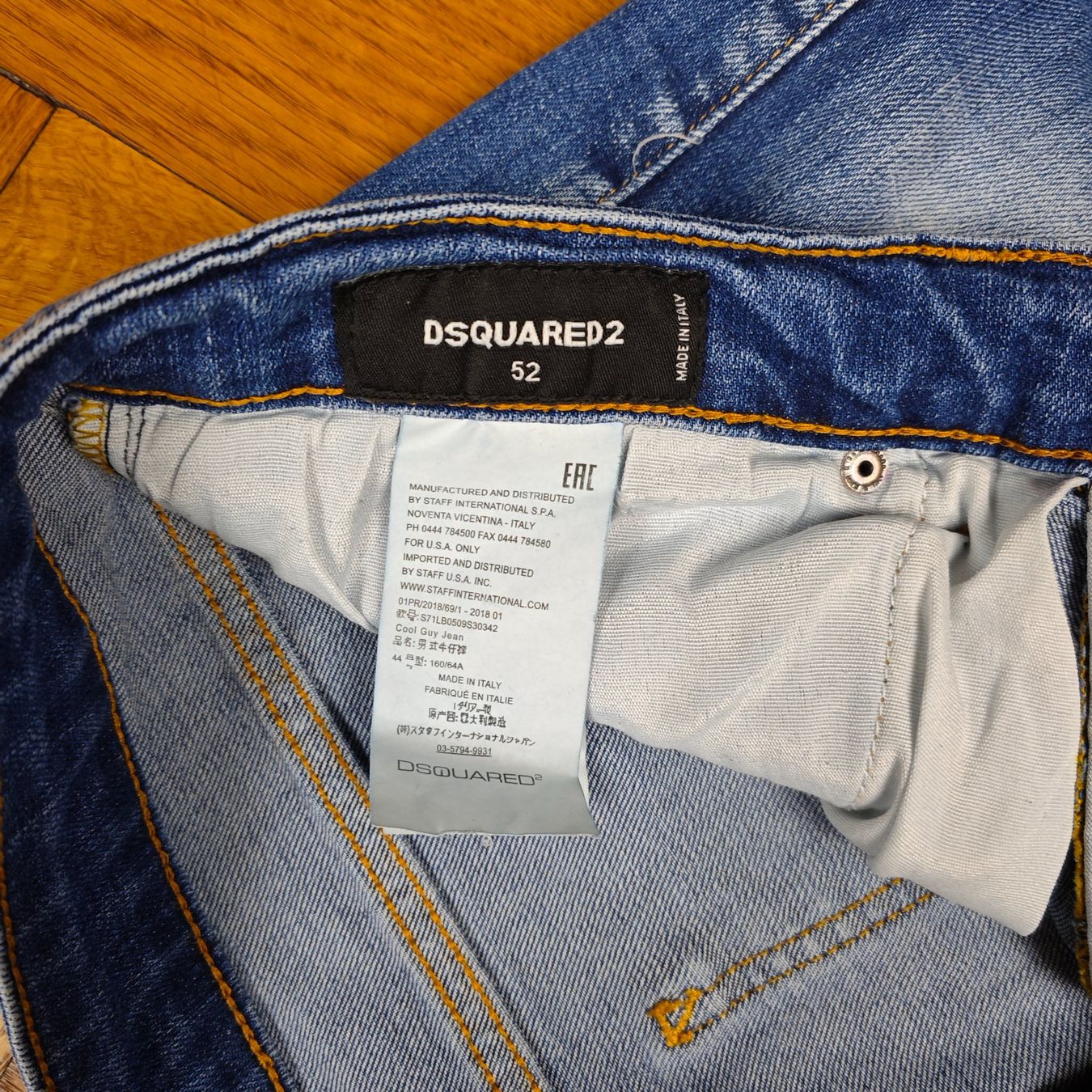 Dsquared2 Jeans: Dsquared2 Distressed Jeans Paint Splatter Gr. 52 – Usato da Schaffhausen venduto da clxud 6