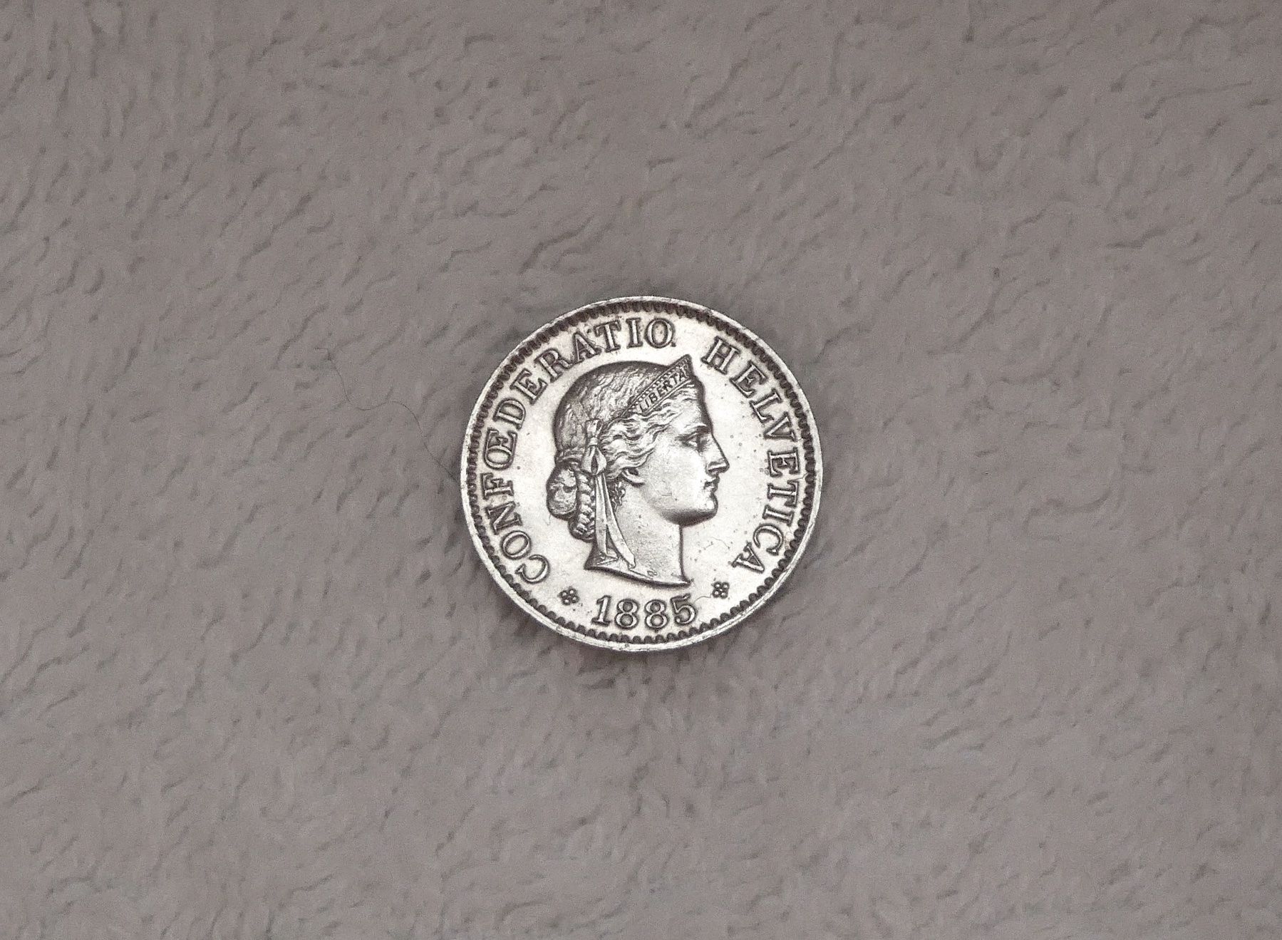 Tutti le monete: 5 centimes/Rappen 1885 – Usato da Nyon venduto da Ilmi09