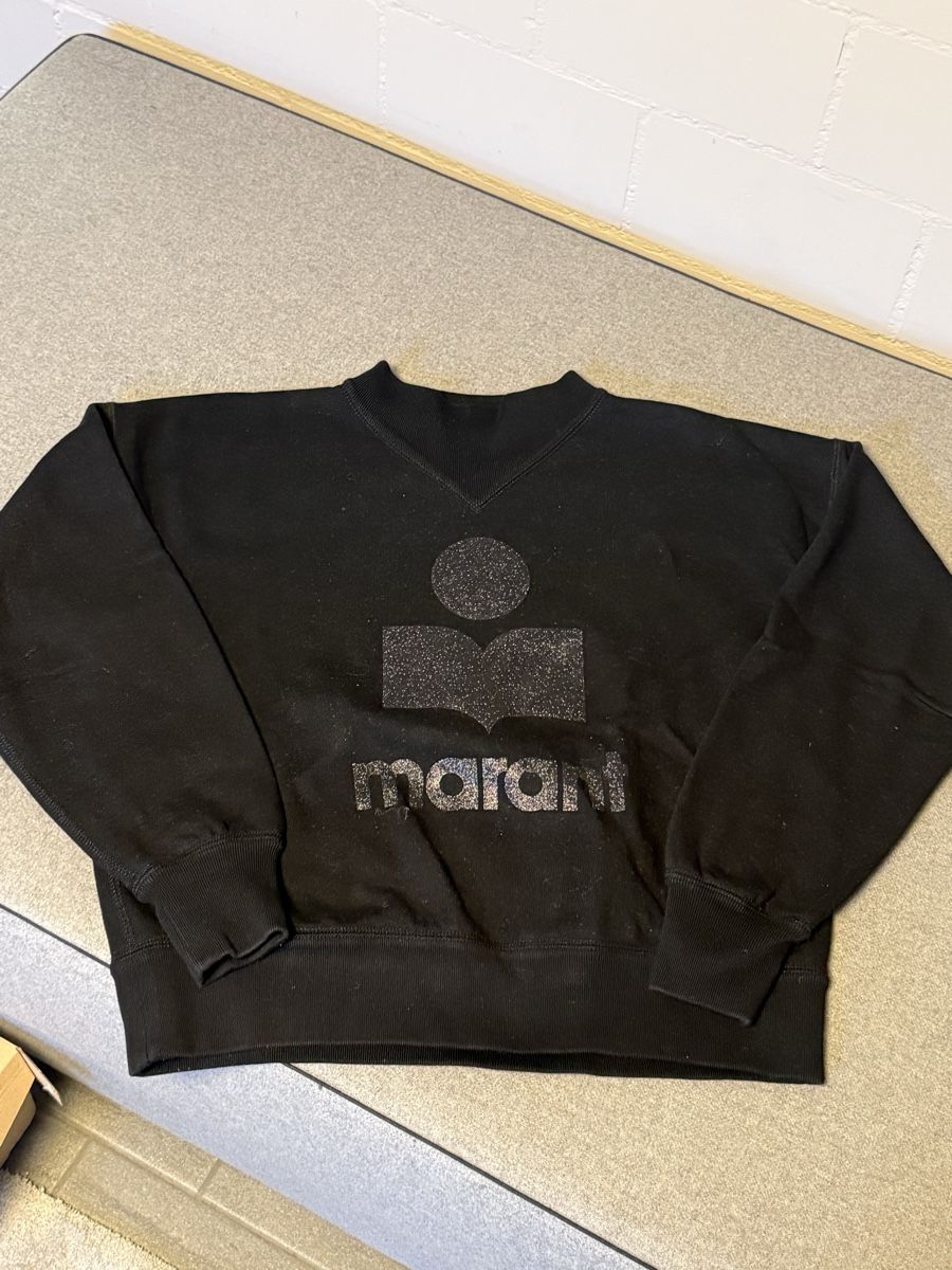 Isabel Marant Maglioni & Felpe: Isabel Marant Pullover Sweater Schwarz Gr M Glitzer Logo – Usato da Wettswil venduto da Harmony83
