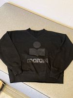 Isabel Marant Pullover Sweater Schwarz Gr M Glitzer Logo