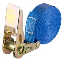 Spanngurt 800 kg 25 mm x 6 m einteilig blau
