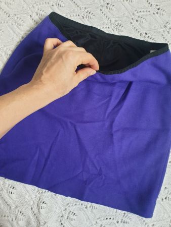 ROCK JUPE MARC CAIN S 36 CASHMERE VIOLETT TOP zu bluse Shirt