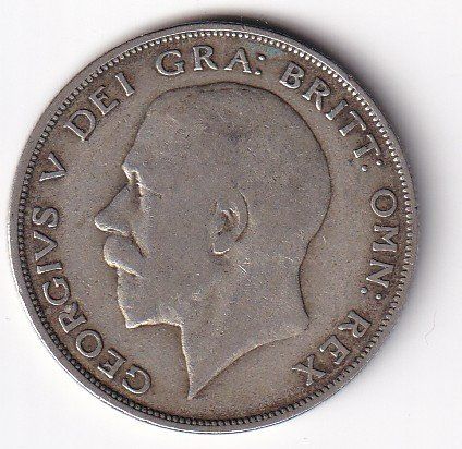 Alle Münzen: Grossbritanien half crown 1922 – Gebraucht aus Neuchâtel von karlpierrino 1