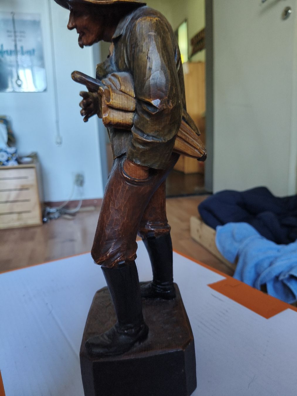 Statuette: Rustikale Holzfigur eines Jägers – Handgeschnitzt! – Usato da Rüfenacht BE venduto da di.kernen 3
