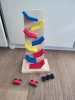 Kugel Bahn aus Holz mit Autos 