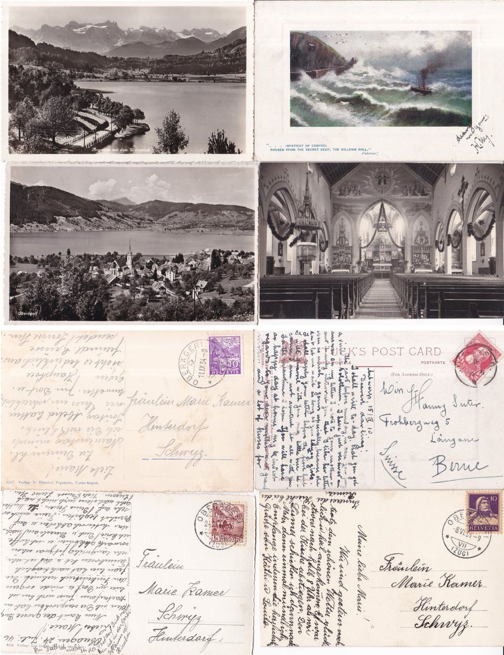 Cartoline postali: 25 Stk. Alte Ansichtskarten, Ausland, CH – Usato da Münchwilen AG venduto da Nesar 3