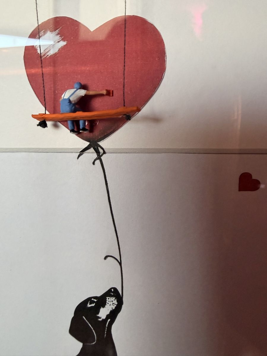 Foto & Immagini: Banksy Style 3D Bild mit Dackel – Nuovo e nell'imballaggio originale da Buchs ZH venduto da tiz_9mpn 3