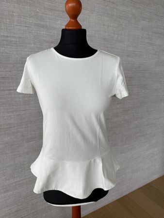 Opus Sommer T-Shirt, Grösse 36, Weiss - Neuwertig! (51)