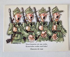 AK Ansichtskarte Naef Militär Humor Karte