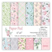 Scrapbooking Design Papier - With You  - 24Pc