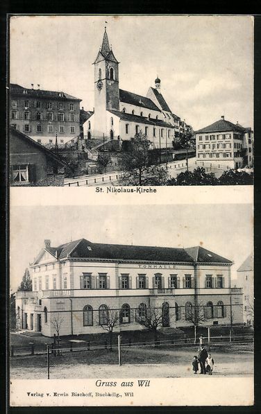 Cartes postales: AK Wil, St. Nikolaus Kirche – D'occasion à Berlin par bartko-reher