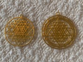 2x Edelstahl Anhänger