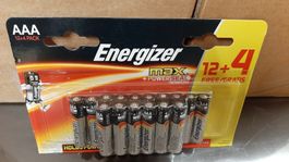 Energizer Max AAA Batterien, NEU 12+4