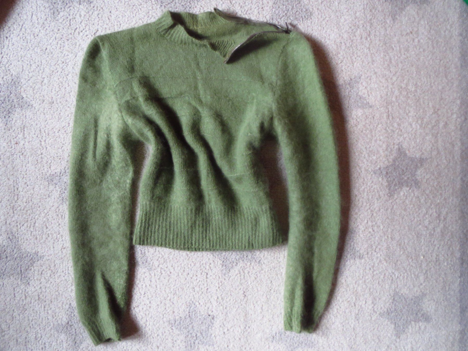 Pullover & Sweatshirts: stylisher Damen Pullover / Crop Top mit ANGORA – Gebraucht aus kiental von Anna3723