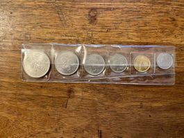6er Münzen Set -  Pesetas - Spanien 1980