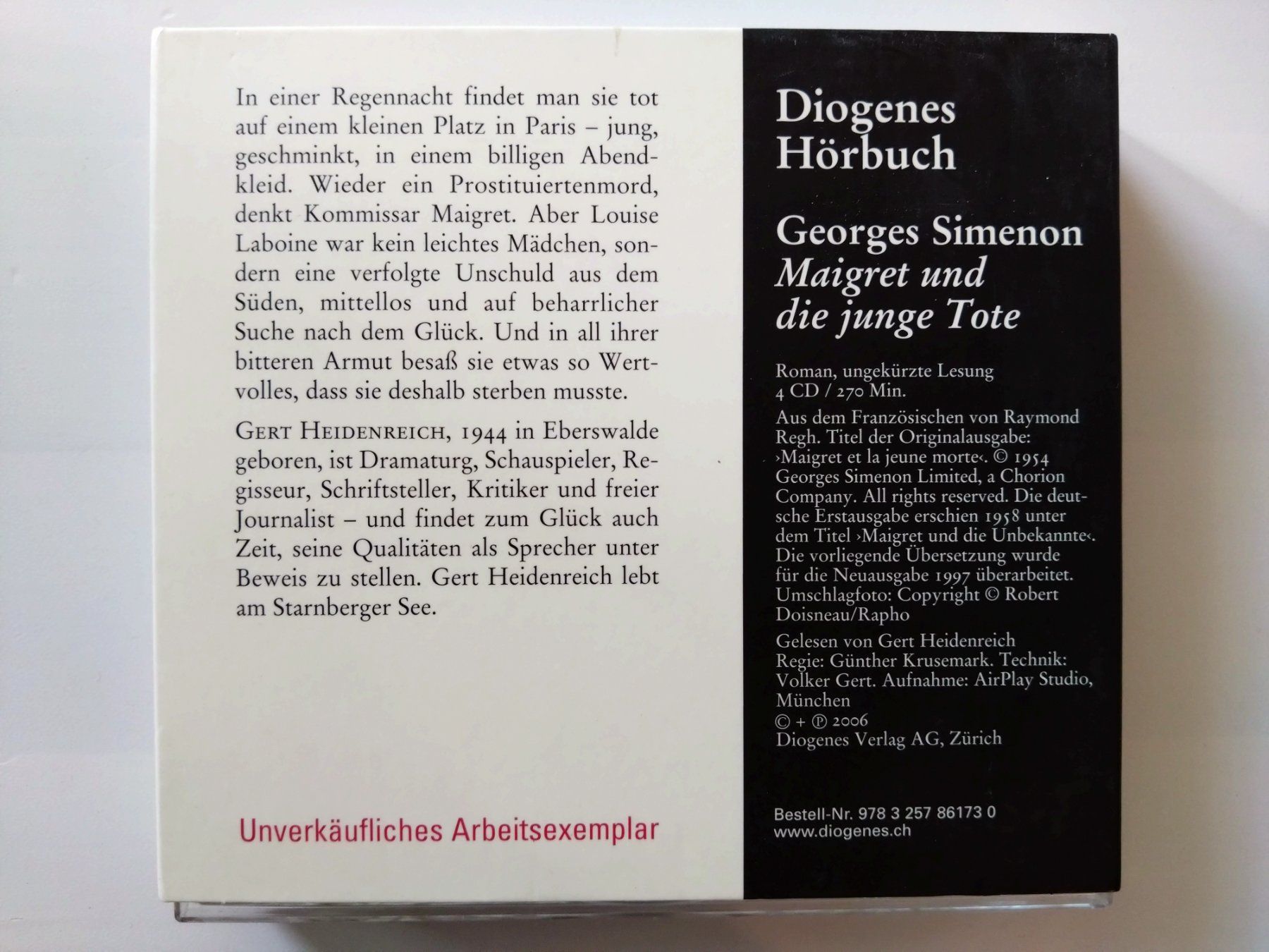 Hörbücher: Georges Simenon: Maigret und die junge Tote – Gebraucht aus Fislisbach von Maieriisli25 1