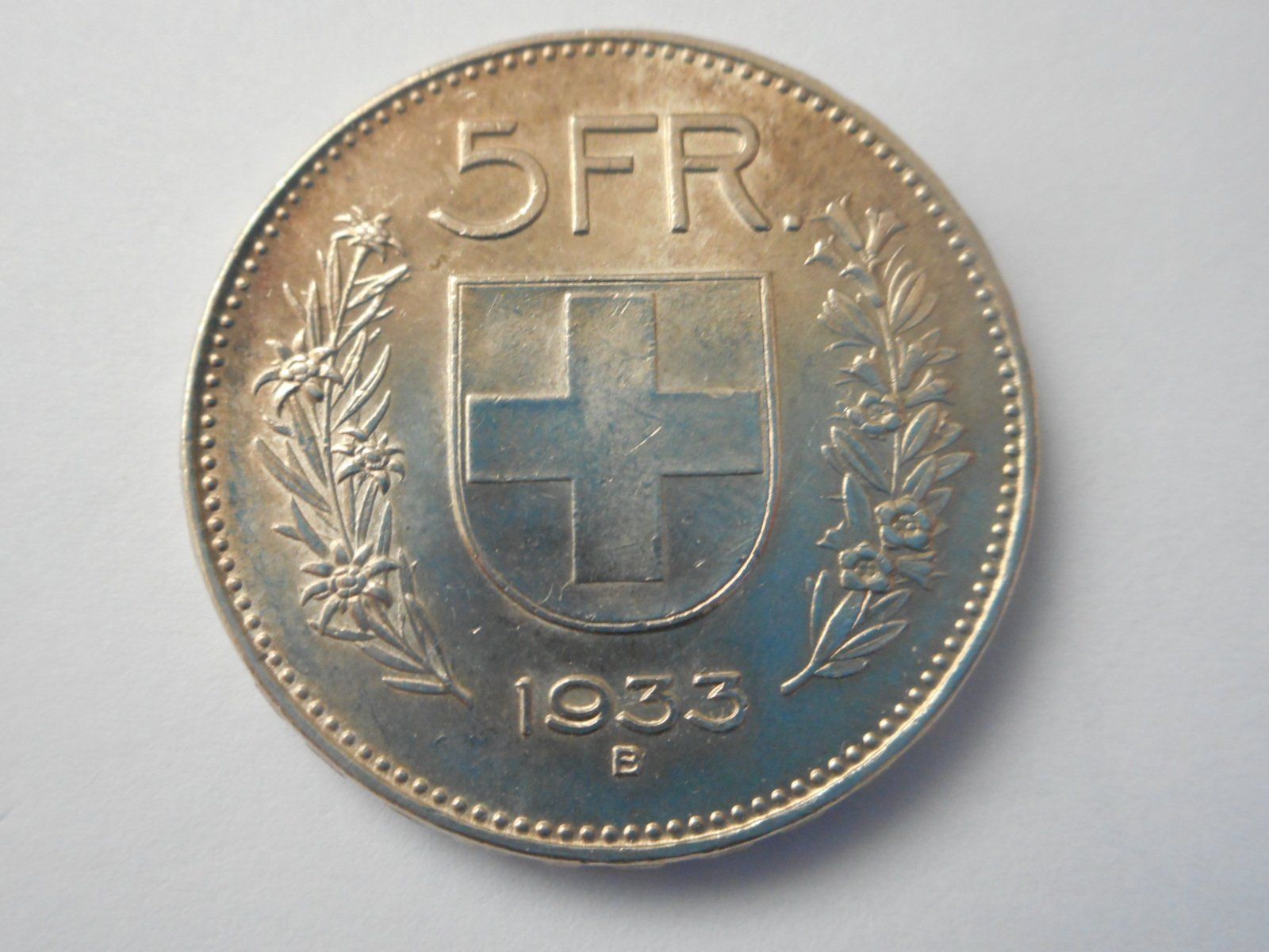 Alle Münzen: 5 Fr. 1933 silber  vorz++ – Neu (gemäss Beschreibung) aus Kriegstetten von pizlad2010 1