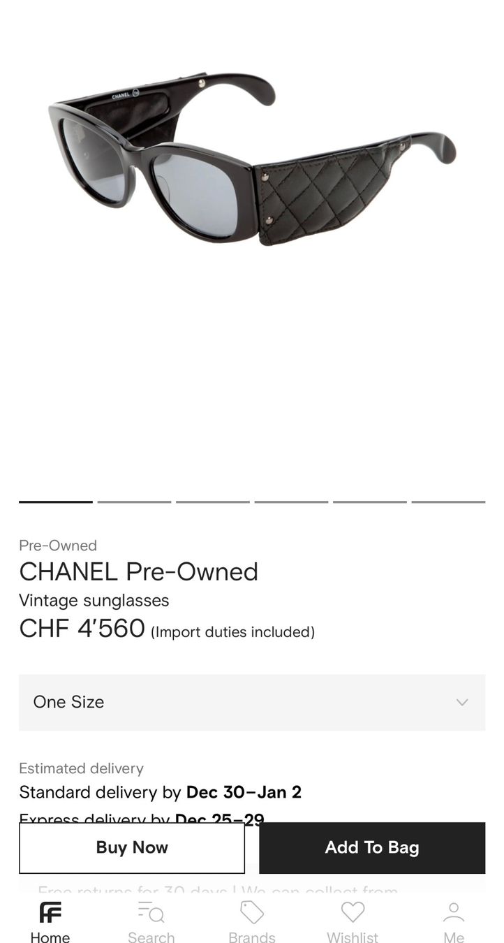 Chanel Brillen & Gläser: Chanel Pre-Owned Sonnenbrille – Gebraucht aus Luzern von TENDIMO 9