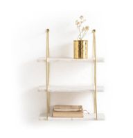 Mensola in marmo bianco, 3 ripiani -- Eightmood Of Sweden