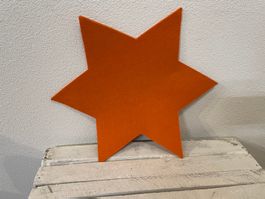 Filz Stern Orange 40x40 cm Basteln Tischset Deko Herbst NEU