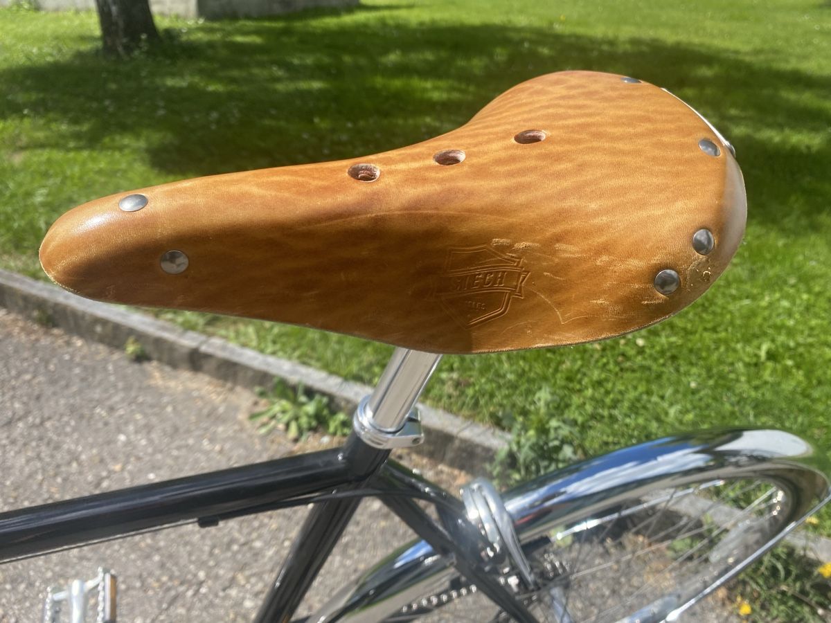 Siech Biciclette: Siech Cycles Velo schwarz mit Ledergriffe und Sattel – Usato da St. Gallen venduto da moo_vb6z 7