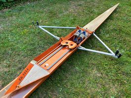 STÄMPFLI SKIFF STAEMPFLI RUDERBOOT HOLZ BOOT KAJAK KANU BOAT