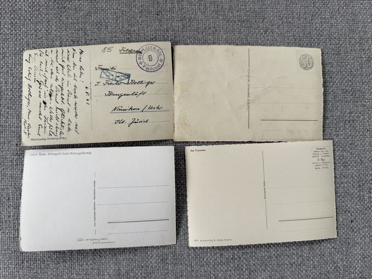 Cartes postales: Tolle alte Postkarten schwarz-weiss Baryt – D'occasion à Ennetbaden par mapa05 6