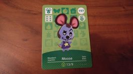 Animal Crossing amiibo Karte, Moose / Mausbert EU Nr. 157