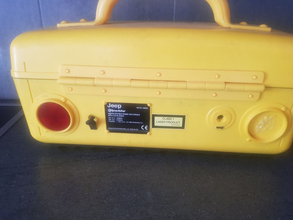 Vintage Jeep Roadstar Yellow Portable Boombox RCR 3800 Kaufen auf Ricardo