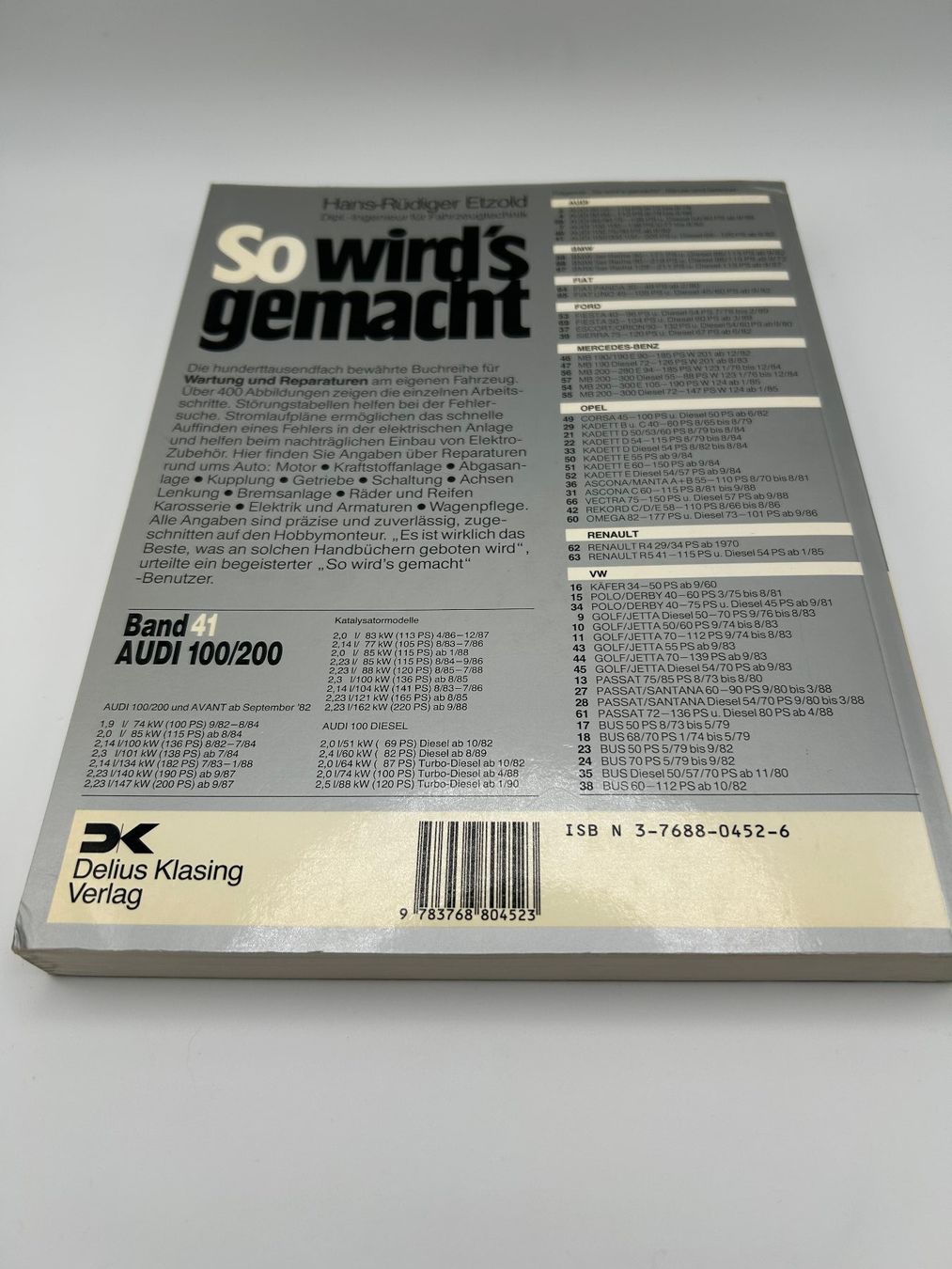 Livres: Audi 100/200 So wird's gemacht – D'occasion à Turgi par dewi2003 1