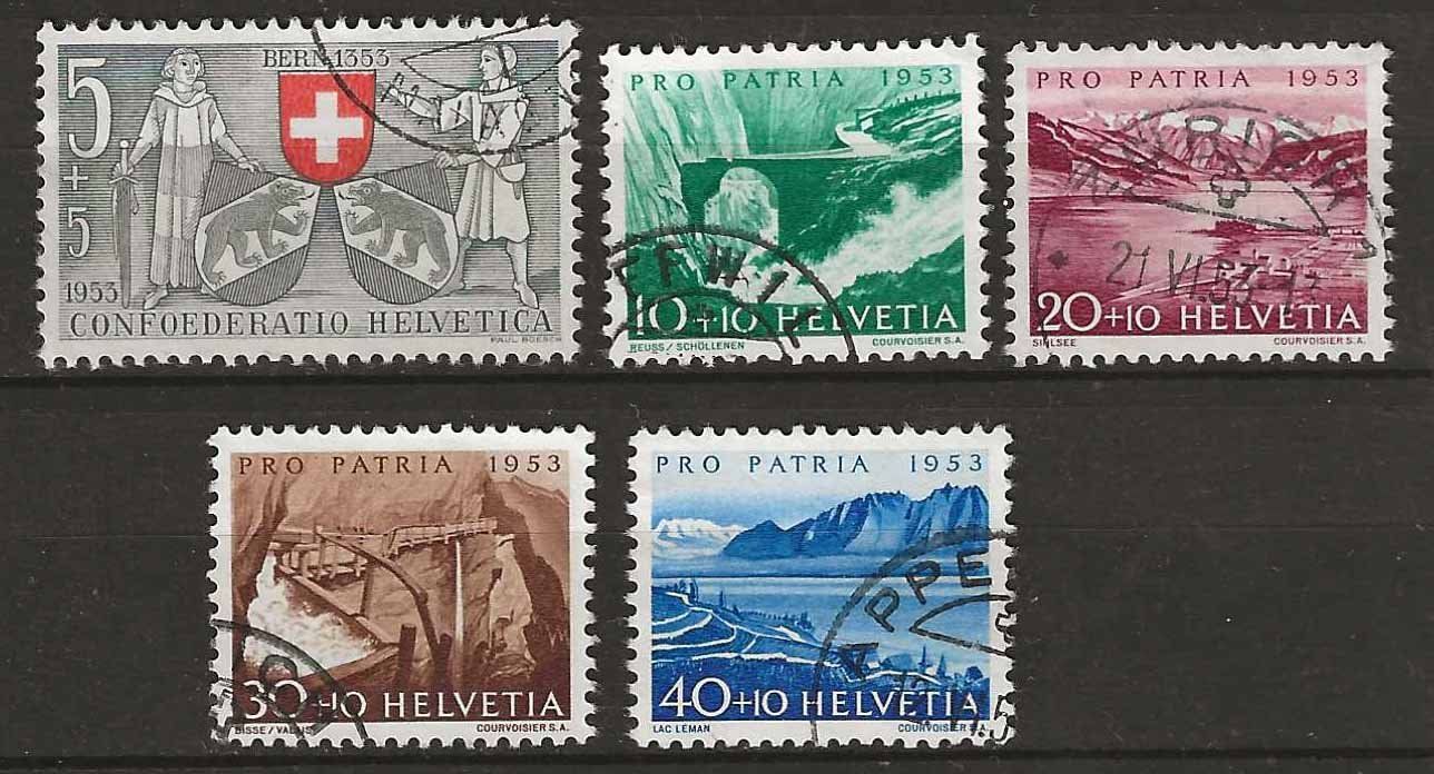 Tutti i francobolli: PP053 - Pro Patria 1953 obl. – Usato da Trélex venduto da Phil_Albert