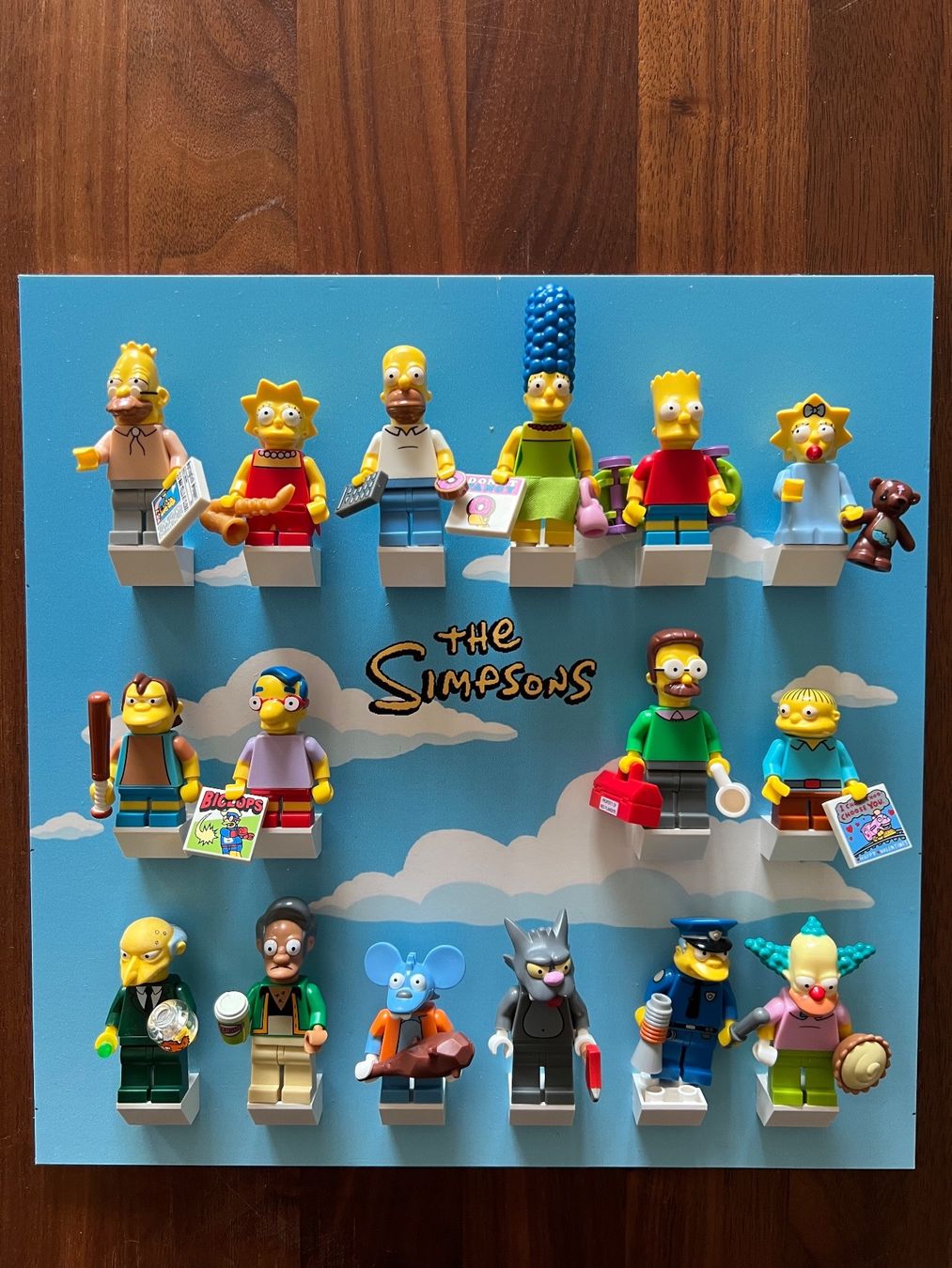 Simpsons Series Lego Minifigures Serie Completa LEGO Simpsons Minifigures  Series Bilderrahmen (Neu (gemäss