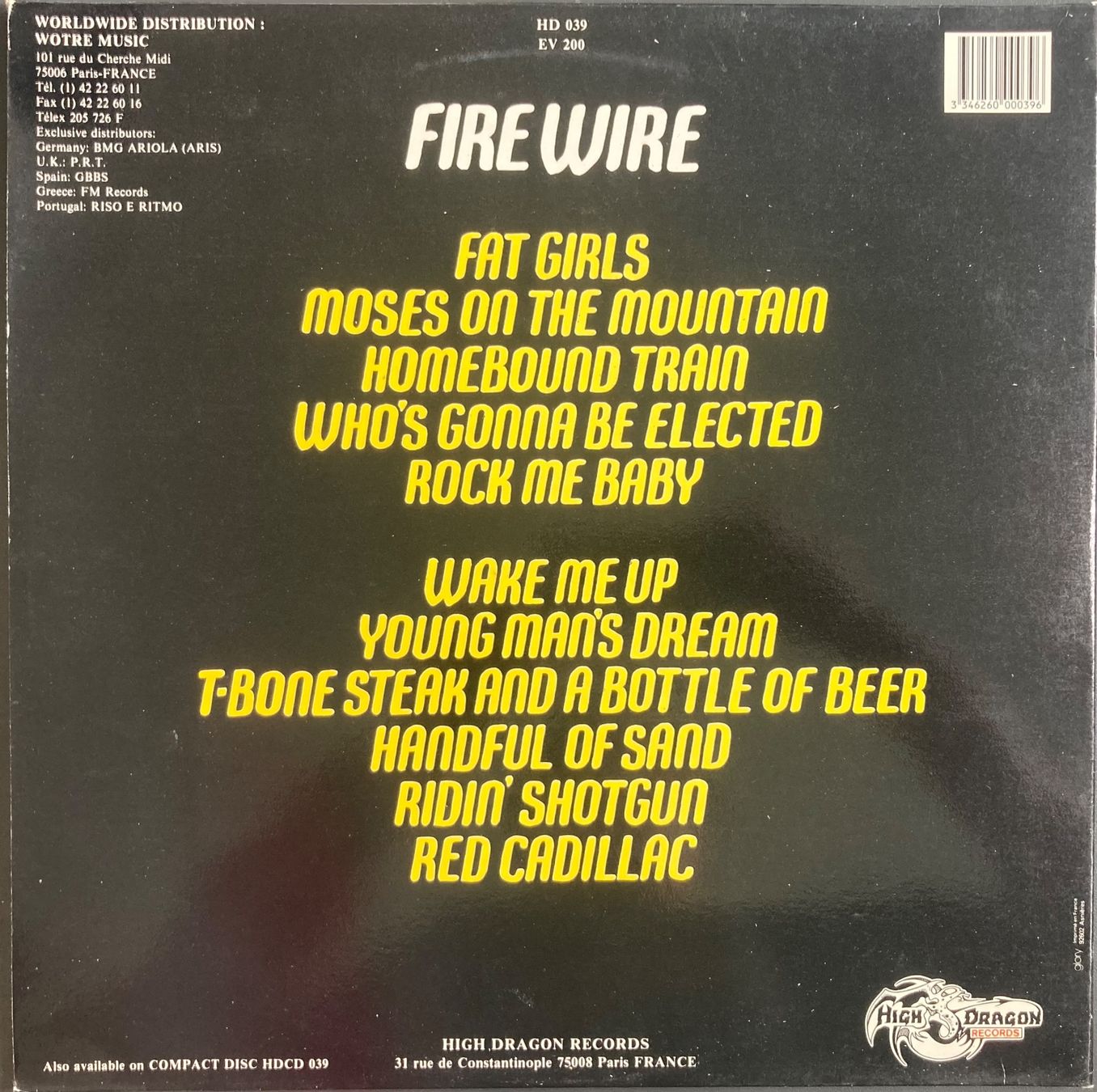 Dischi in vinile: PEER GÜNT - FIRE WIRE – Usato da Poliez-Pittet venduto da Newtown-Records 1