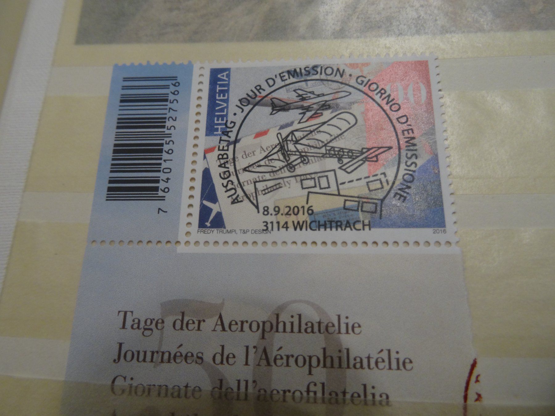 Tutti i francobolli: 2016 Aerophilatelie ET-VOLL – Usato da Olten venduto da pechsisa1