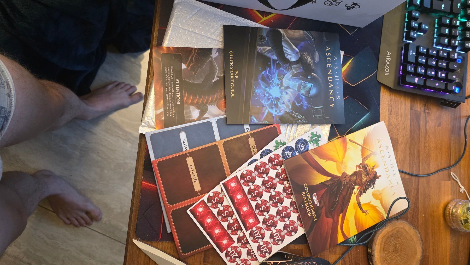 Giochi: Ashes Reborn Ascendancy All-In-Kickstarter Ediiton – Nuovo e nell'imballaggio originale da Ennetbaden venduto da Ethanlightheart 2
