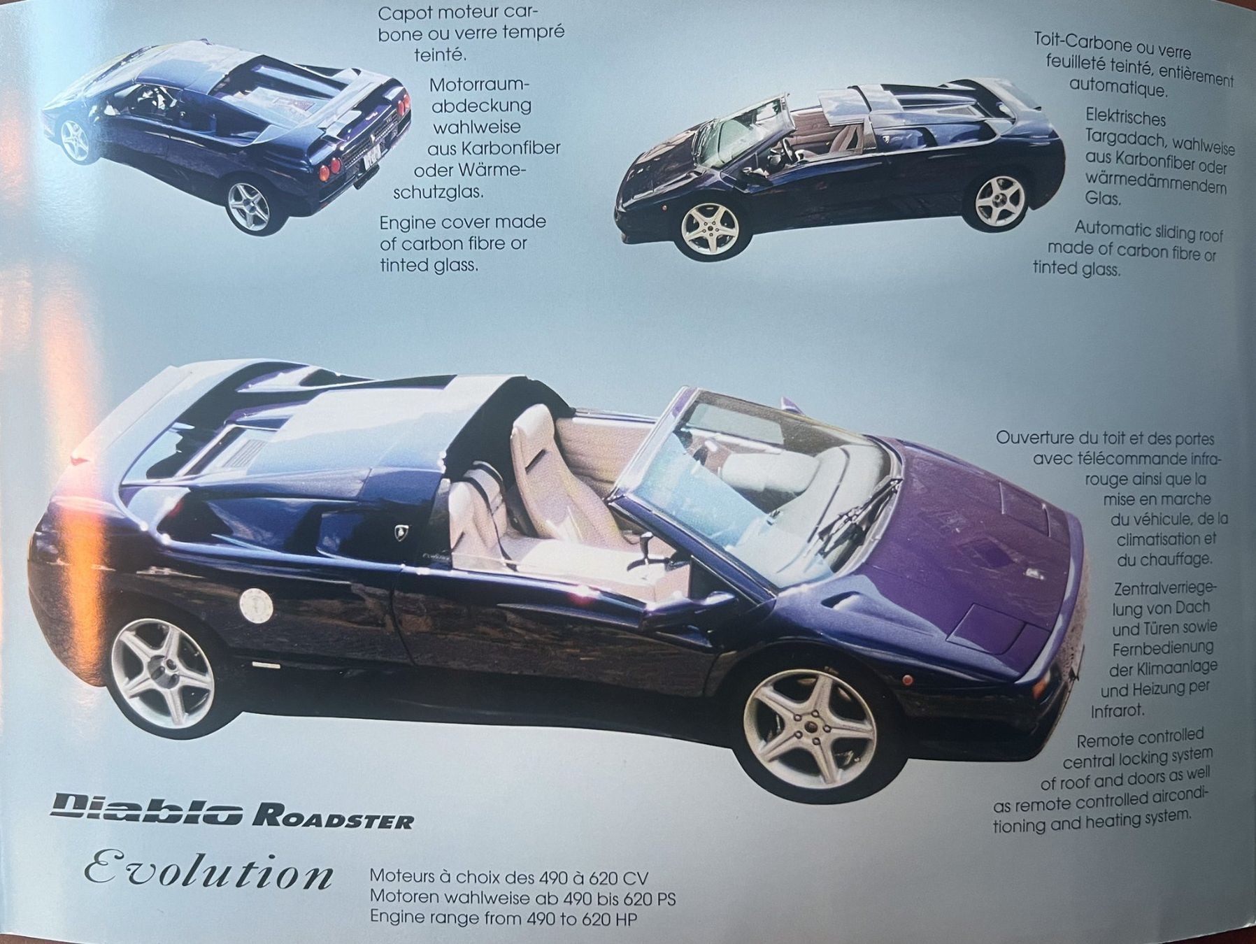Lamborghini Dokumente: PROSPEKT | LAMBORGHINI DIABLO ROADSTER EVOLUTION | AB 1997 – Gebraucht aus Unterägeri von Isha04 4