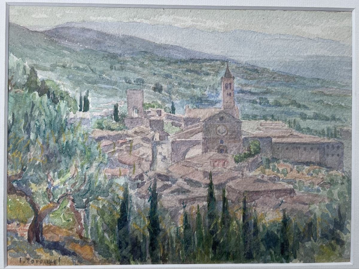 Dipinti: Torcapel aquarelle Assise – Usato da Biel/Bienne venduto da Galaq 2