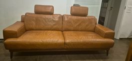 Edles Ledersofa, cognacbraun, Top Zustand, wenig benutzt