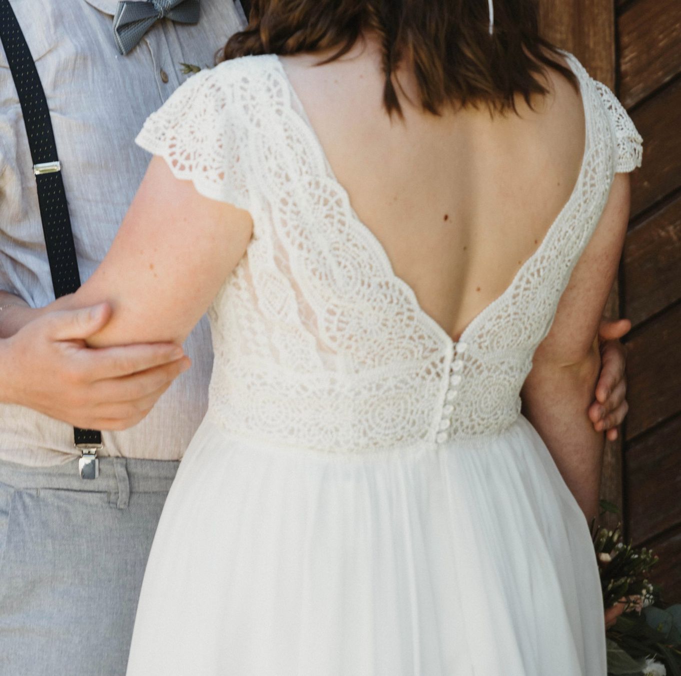 Vestiti: Secondhand Brautkleid, Grösse 44 – Usato da Brunnen venduto da Herzig-Brautmode 5