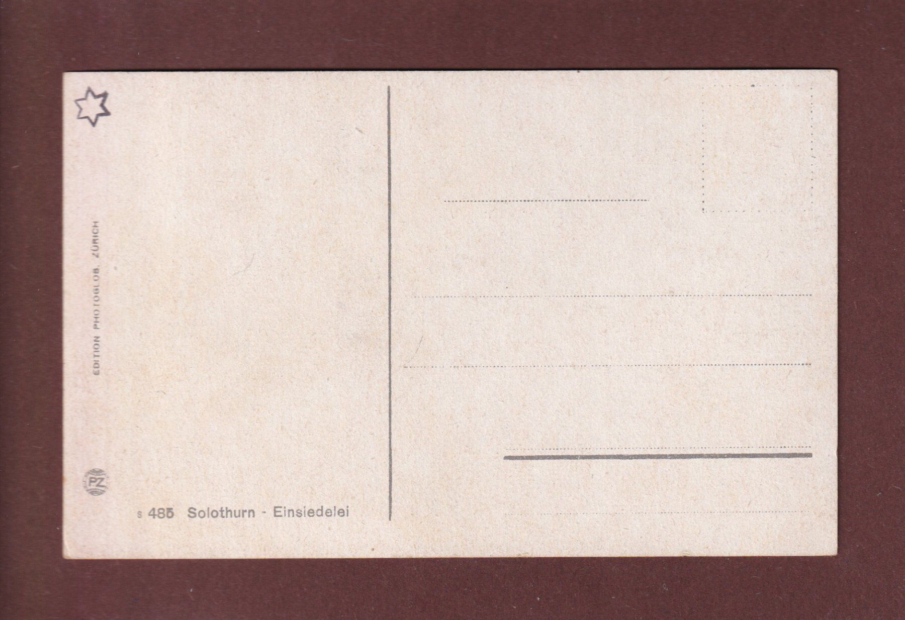 Cartoline postali: SOLOTHURN - Einsiedelei – Usato da Pully venduto da nicecards 1